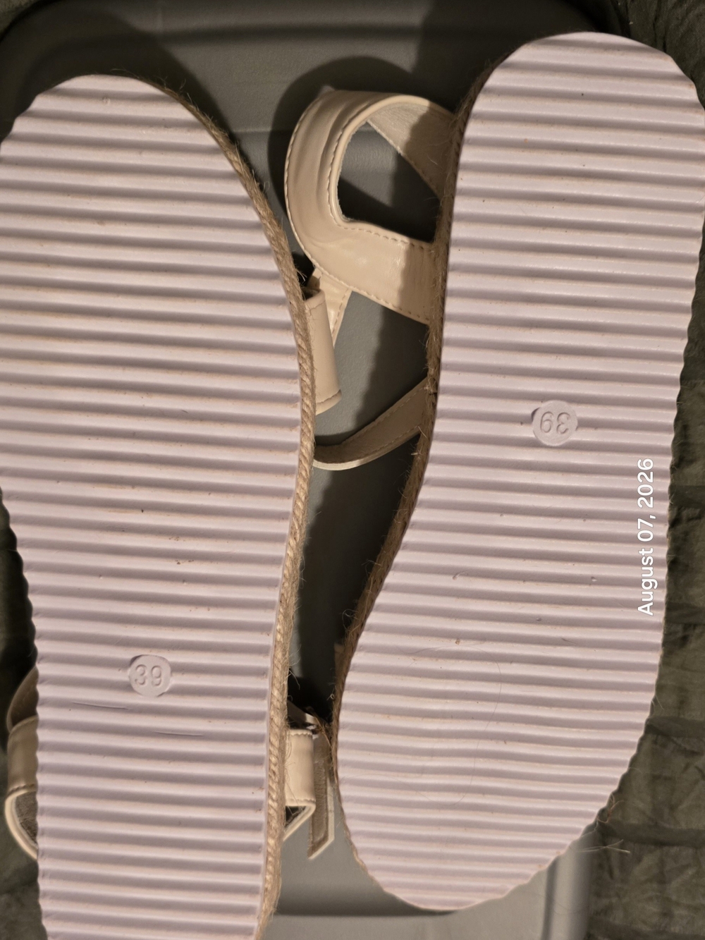Platform Espadrille Strap Sandals - Picture 4 of 4